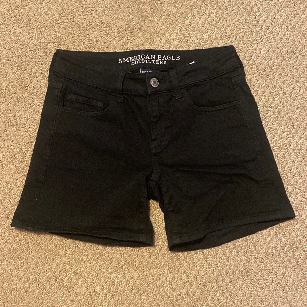 American Eagle women midi jean shorts